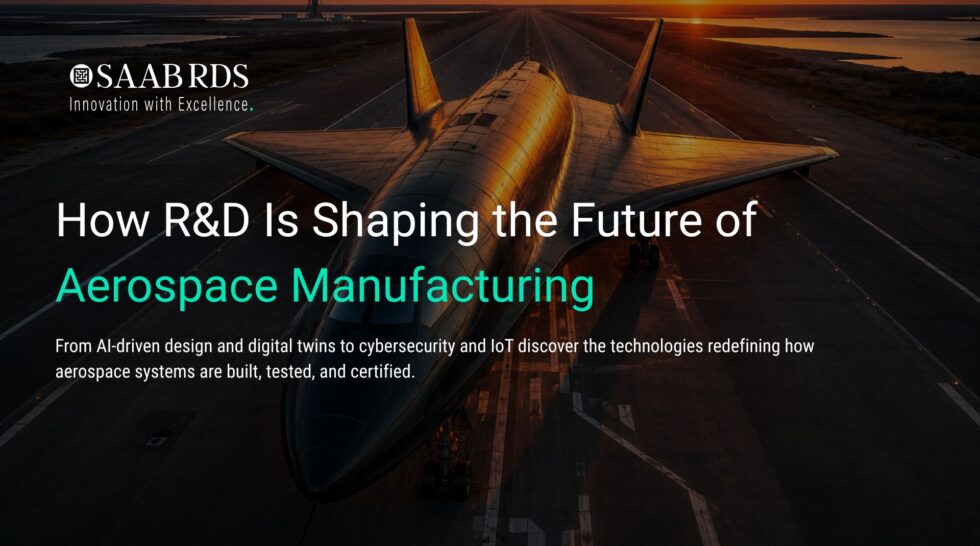 aerospace manufacturing R&D engineer reviewing digital simulation