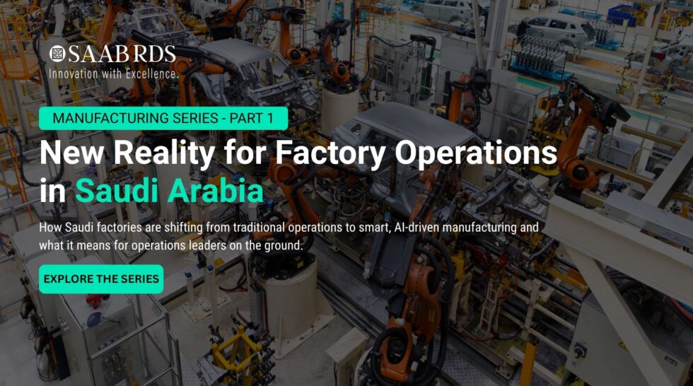 Smart manufacturing factory floor in Saudi Arabia